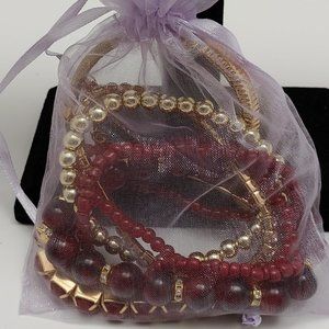 multi strand, stretch bracelet